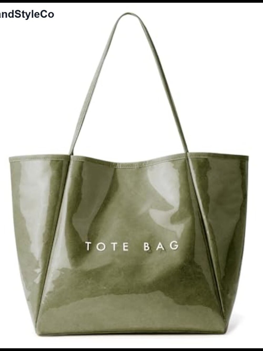 KALIDI Large PVC Tote Bag Kraft Paper Travel Beach Jelly Purse